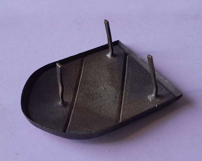 WW2 German Wehrmacht Afrika Korps Pith Helmet Badge. Pins Intact.