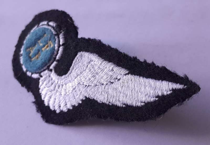 SA Air Force Air Photographer Large Wing Badge. Pins Intact.