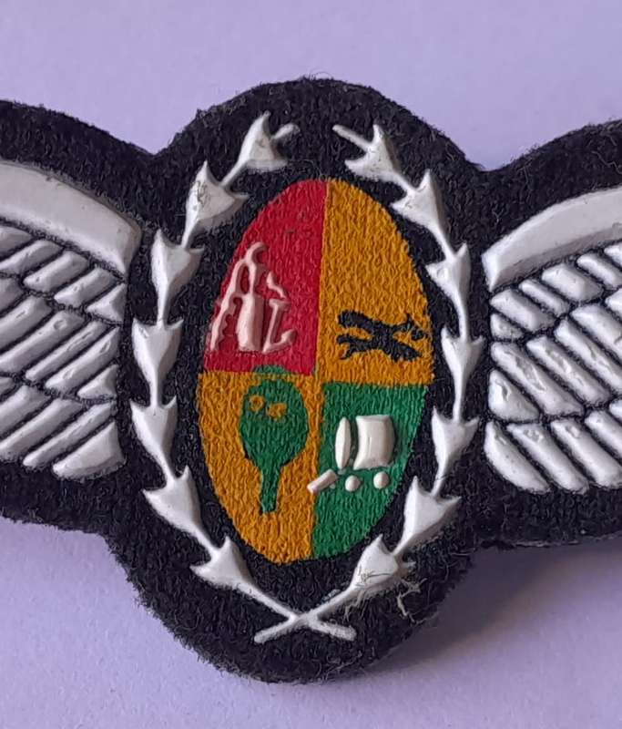 SA Air Force Pilot`s Large Wings Badge. Pins Intact.