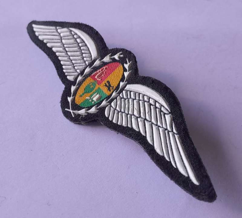 SA Air Force Pilot`s Large Wings Badge. Pins Intact.