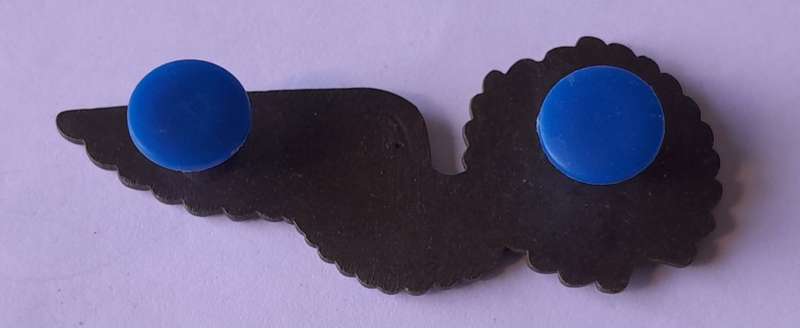 SA Air Force Test Engineer Metal Wing Badge. Pins Intact.