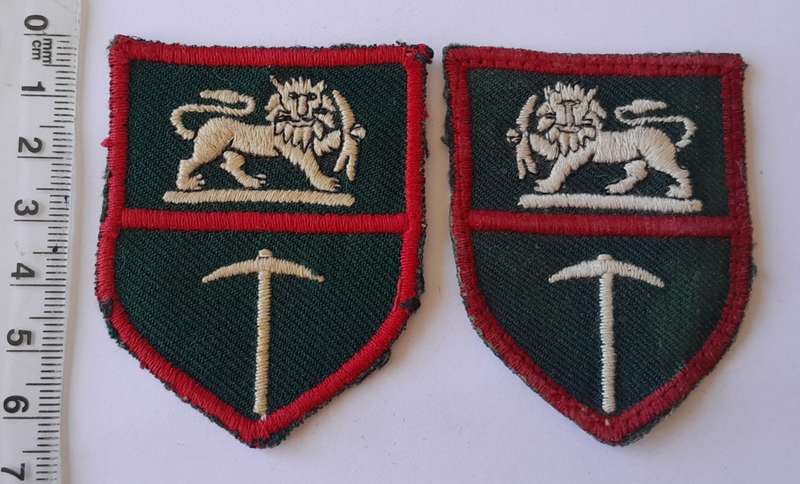 Pair Rhodesian Army Patches (Facing). Bush War (1970`s).