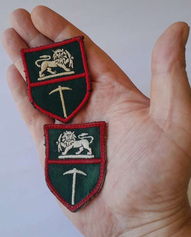 Pair Rhodesian Army Patches (Facing). Bush War (1970`s).