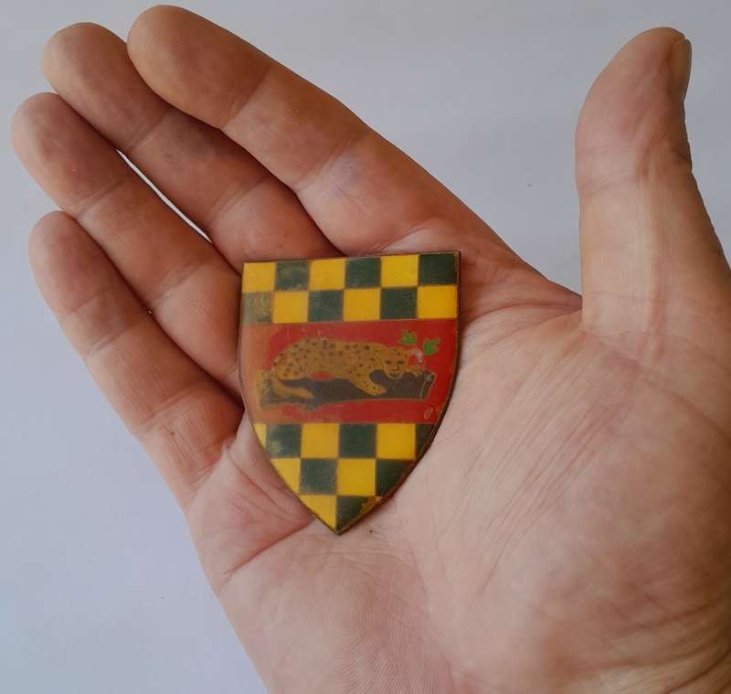 SADF First City / Chief Makhanda Regiment Shoulder Flash. No Pins.