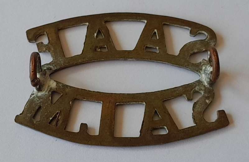 WW2 SA Air Force Brass Title. Lugs Intact.