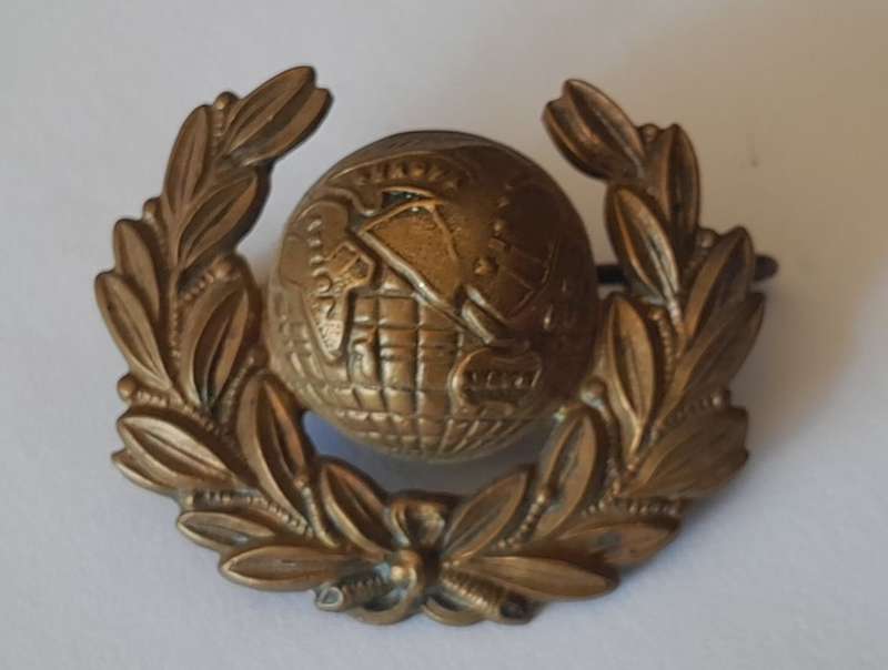 WW2 British Royal Marines Badge. Lugs Intact.