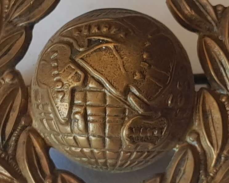 WW2 British Royal Marines Badge. Lugs Intact.