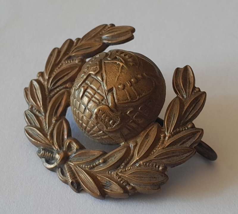 WW2 British Royal Marines Badge. Lugs Intact.