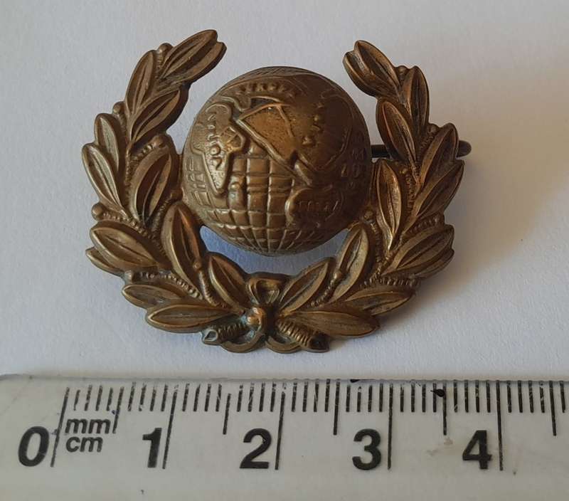 WW2 British Royal Marines Badge. Lugs Intact.