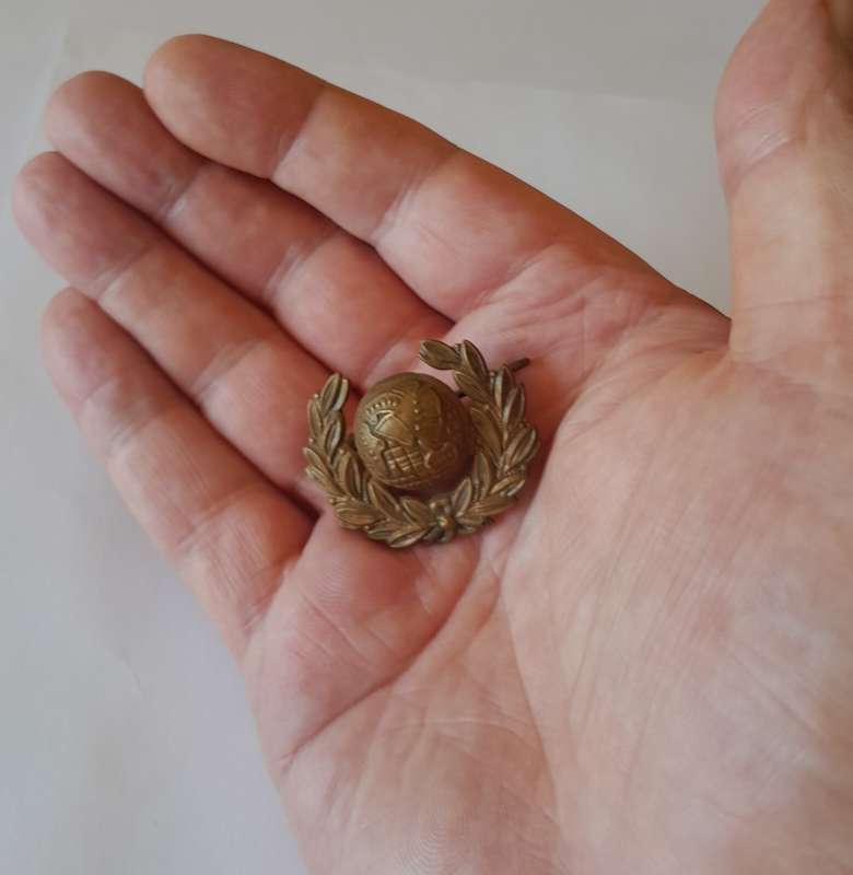 WW2 British Royal Marines Badge. Lugs Intact.