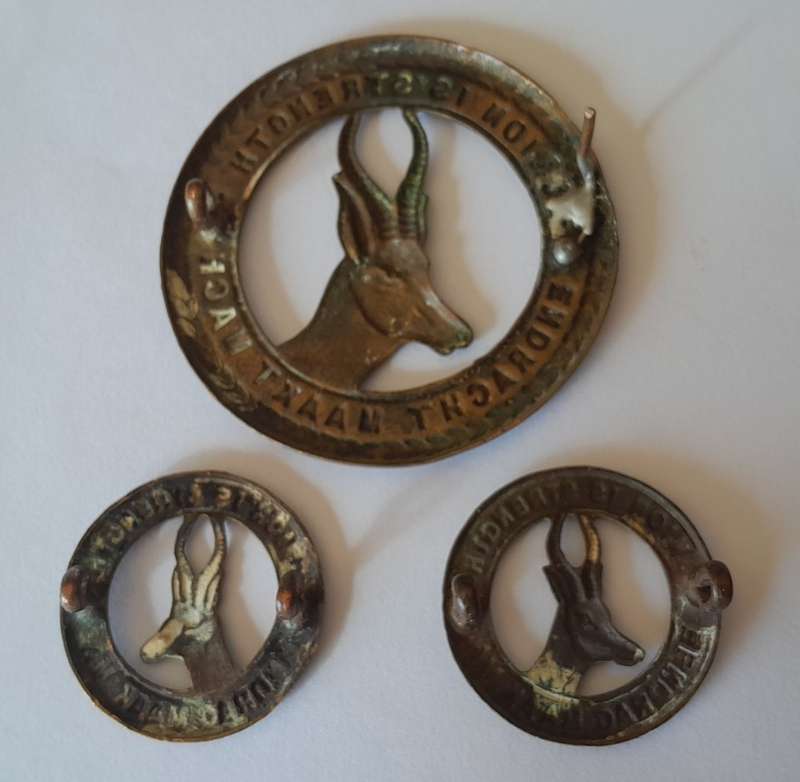 WW2 SA Union Defense Force Infantry Badge Set.