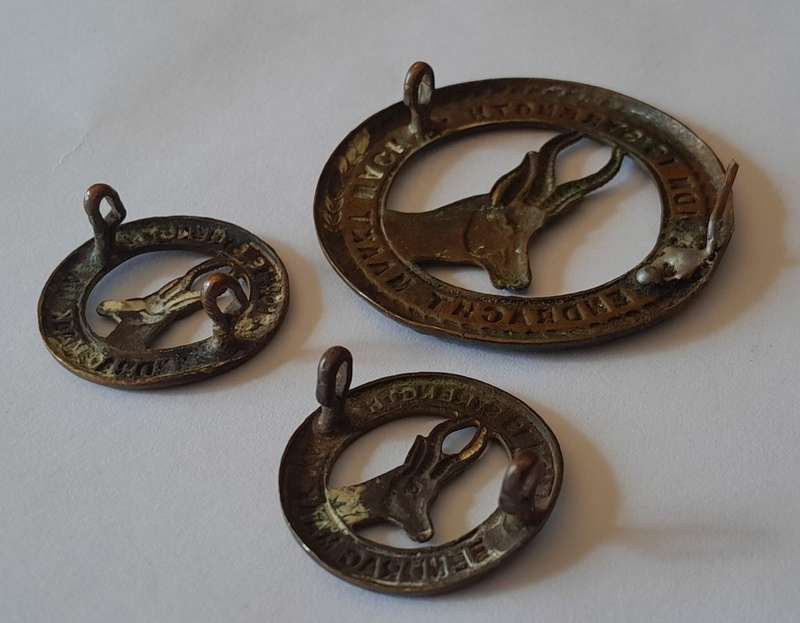 WW2 SA Union Defense Force Infantry Badge Set.