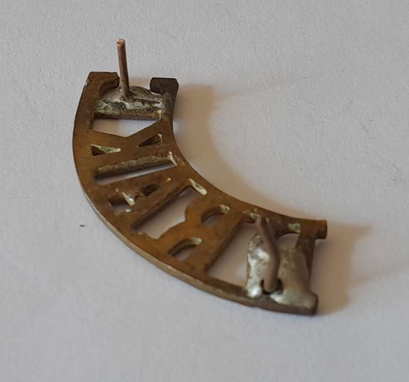 WW1 Drake Battalion Royal Naval Division Shoulder Title. No Lugs.