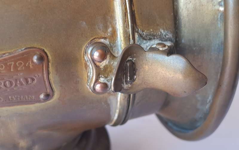 Rare Lucas `King of the Road` Motorcar Oil Lamp. No 724. Circa 1900-1914.