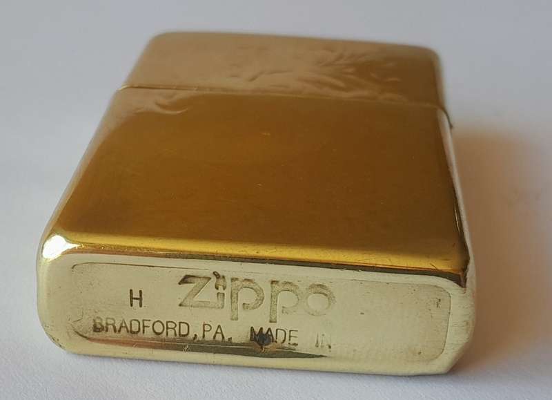 Vintage Solid Brass Zippo Lighter. Please See Description.