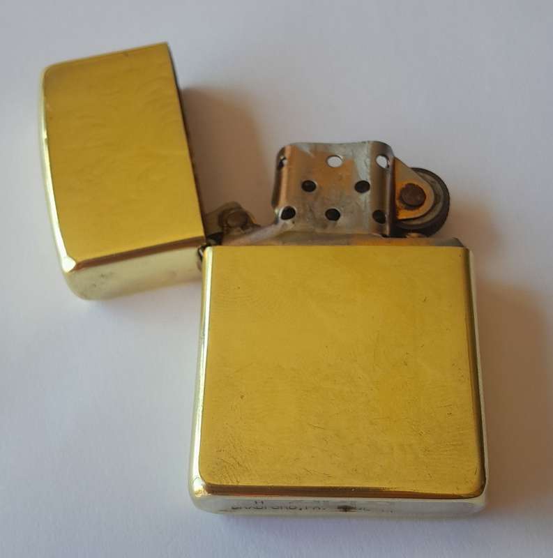 Vintage Solid Brass Zippo Lighter. Please See Description.