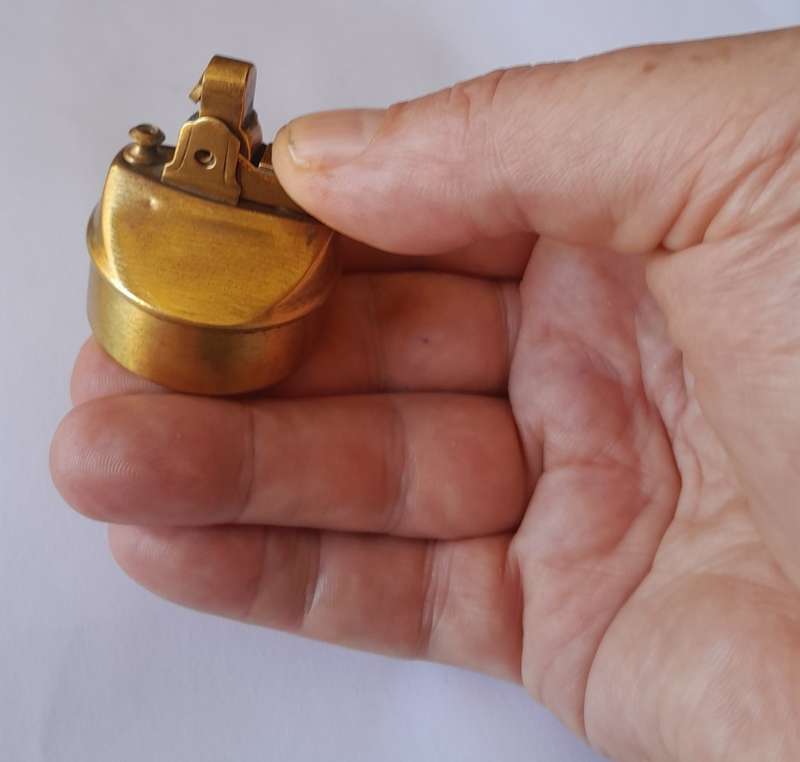 Vintage Brass Table Lighter Insert. Probably `Ronson`.
