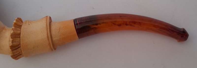 Antique Meerschaum Pipe with Original Fitted Case. Hand Carved.