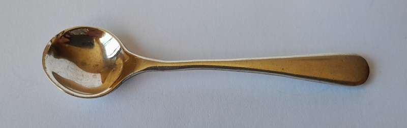 Antique German Continental Solid Silver Open Salts With Glass Liners And Silver Spoon.
