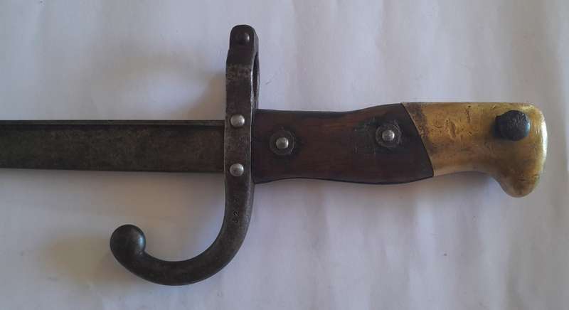 French Model 1874 Gras Sword Bayonet.  Dated 1884.  St. Etienne Armoury.
