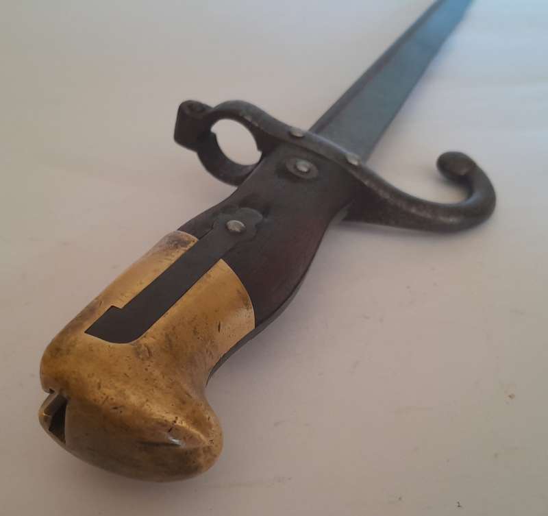 French Model 1874 Gras Sword Bayonet.  Dated 1884.  St. Etienne Armoury.