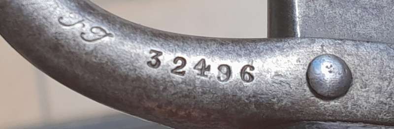 French Model 1874 Gras Sword Bayonet.  Dated 1884.  St. Etienne Armoury.