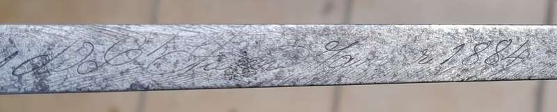 French Model 1874 Gras Sword Bayonet.  Dated 1884.  St. Etienne Armoury.