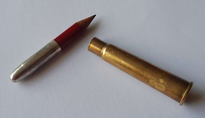 Original WW1 (1914) Princess Mary Silver Topped Bullet Pencil.