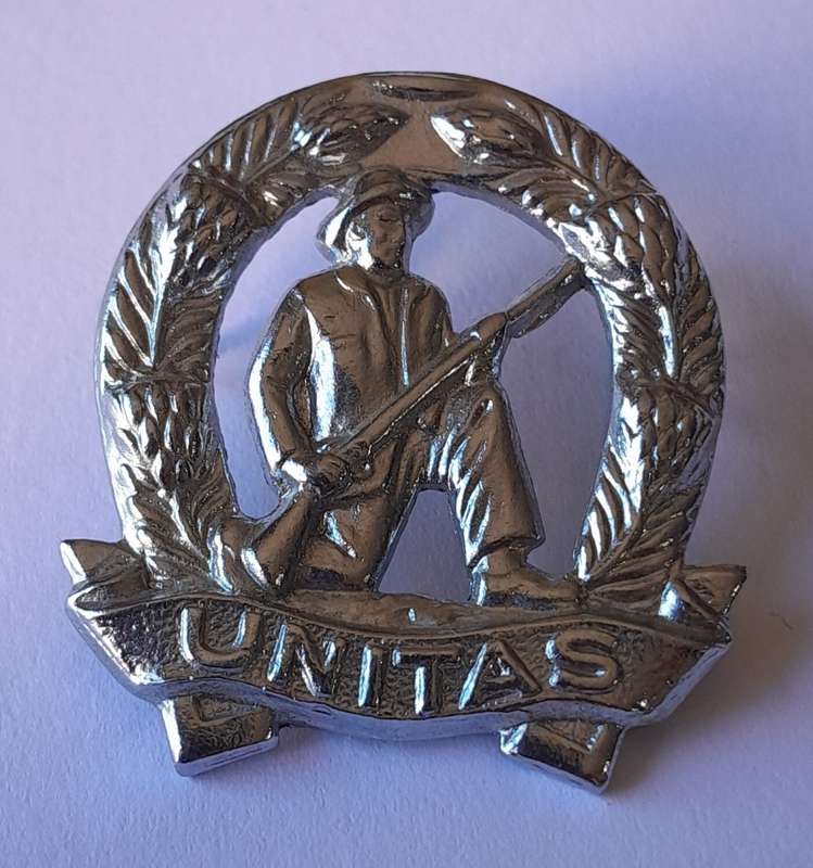 Pair SADF Commando Mess Dress Collar Badges (Facing).  Pins Intact.