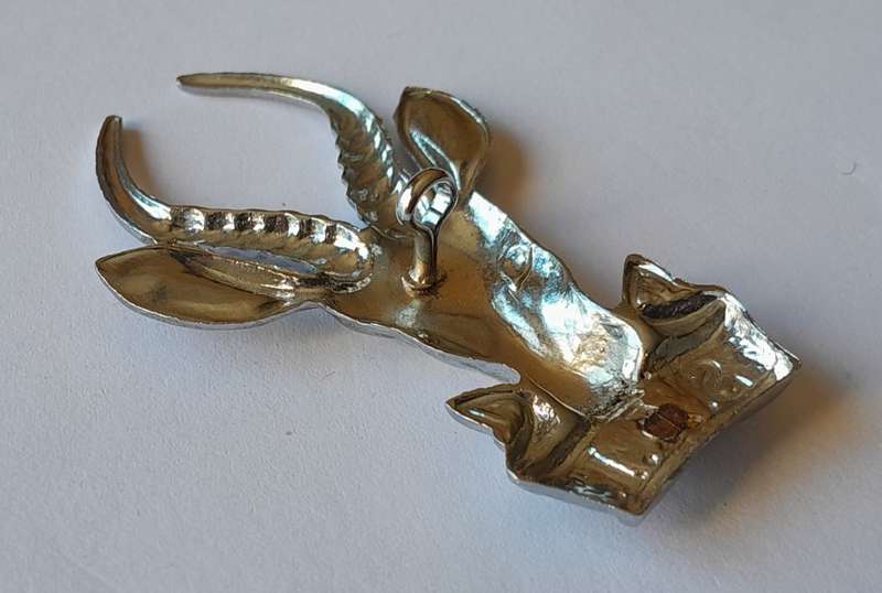 SA Army Infantry Cap Badge.  One Lug Intact.