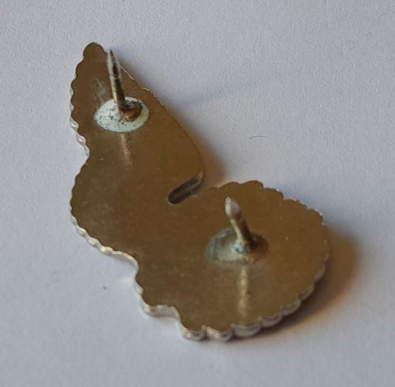 SA Airforce Flight Chief Metal Wing Badge.  Pins Intact.