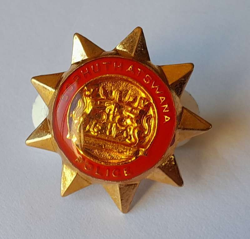 Bophuthatswana Police Badge.  Pins Intact.