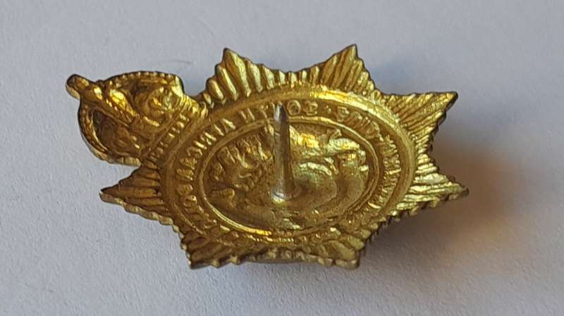 Early South African Police Badge with Crown.  Pin Intact.