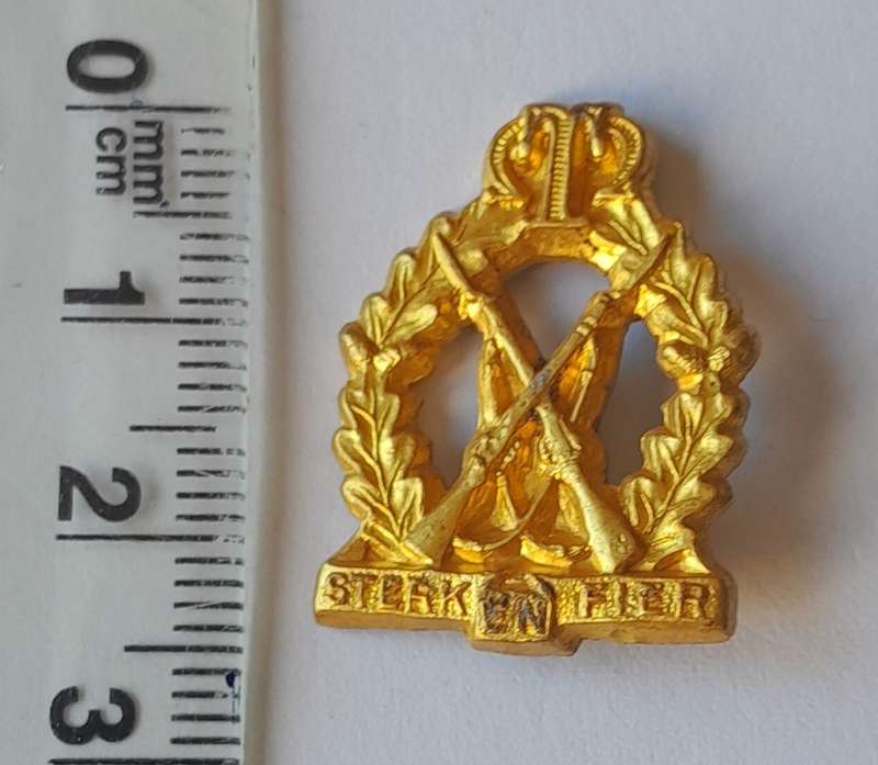 Regiment Tobie Muller (1956 - 1963) Badge.  No Lugs.