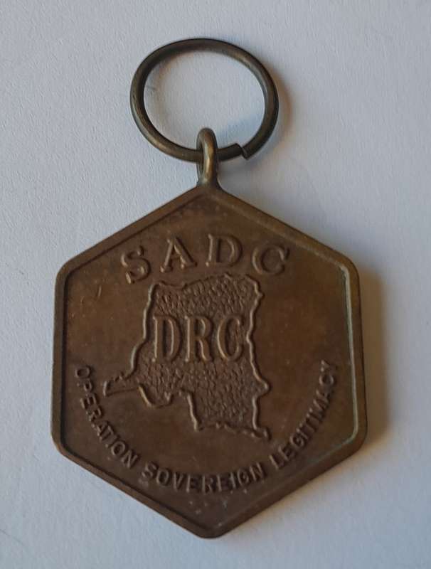 SADC DRC Operation Sovereign Legitimacy Medal.