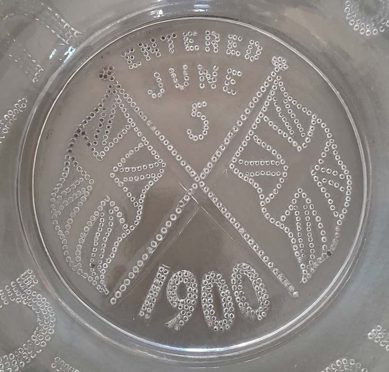 Boer War Commemorative Glass Plate. Roberts Entering Pretoria. 5 June 1900.
