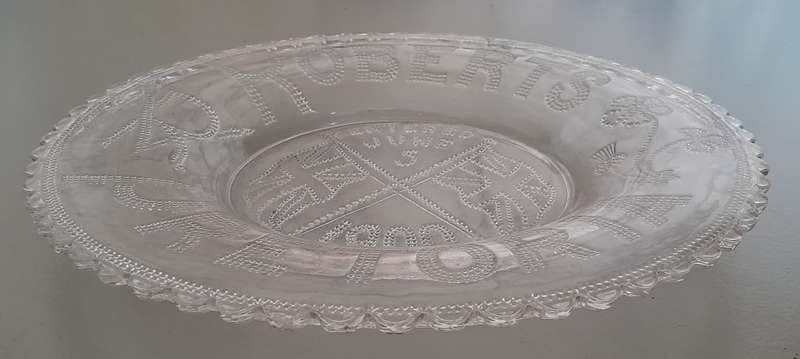 Boer War Commemorative Glass Plate. Roberts Entering Pretoria. 5 June 1900.