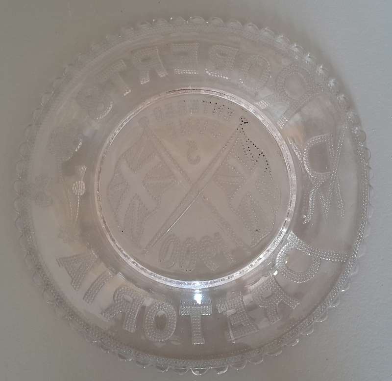 Boer War Commemorative Glass Plate. Roberts Entering Pretoria. 5 June 1900.