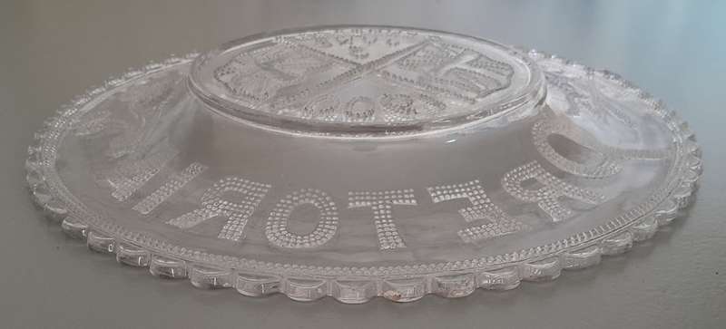 Boer War Commemorative Glass Plate. Roberts Entering Pretoria. 5 June 1900.