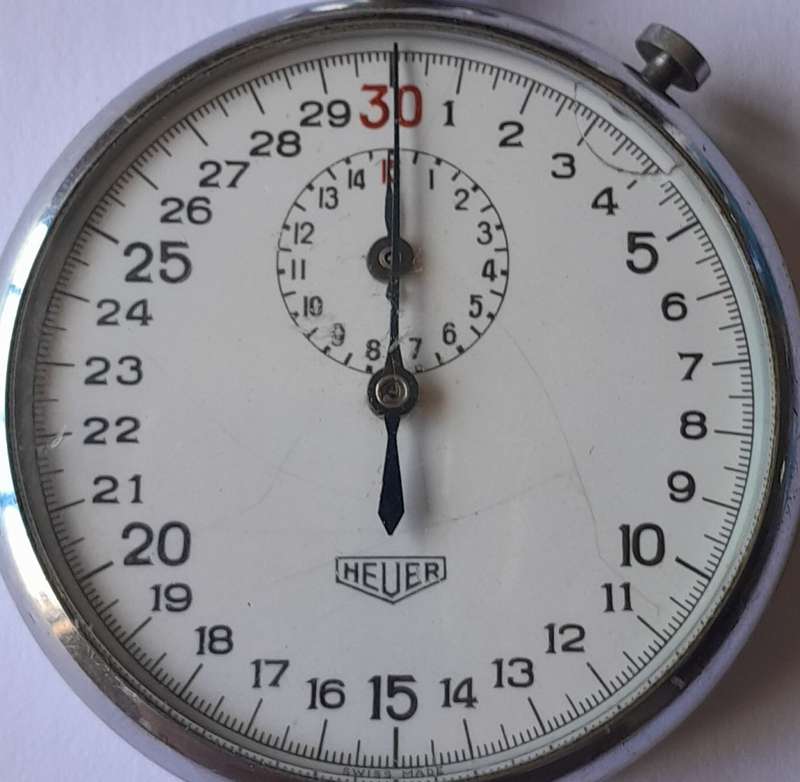 Vintage Tag Heuer Stopwatch. Working 100%. Please See Description.