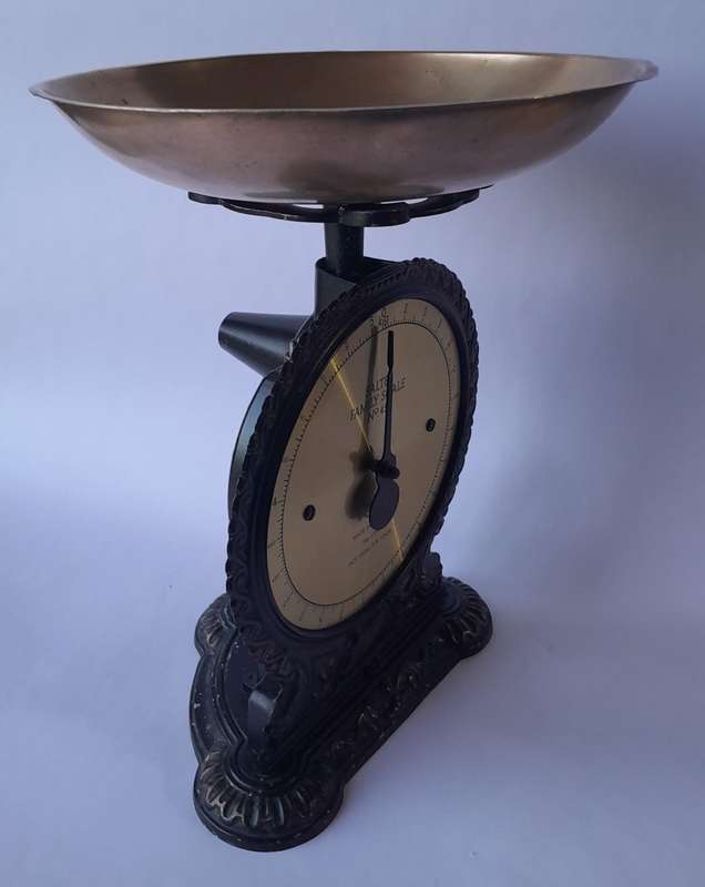 Vintage Cast Iron And Brass `Salter Family Scale No.45`. Excellent Condition.