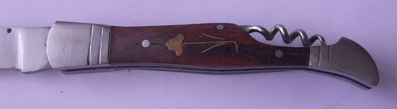 "Reserved" Vintage `Pradel Auvergne` Folding Knife With Inlaid Handle.