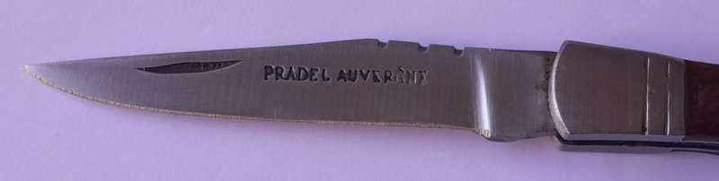 "Reserved" Vintage `Pradel Auvergne` Folding Knife With Inlaid Handle.