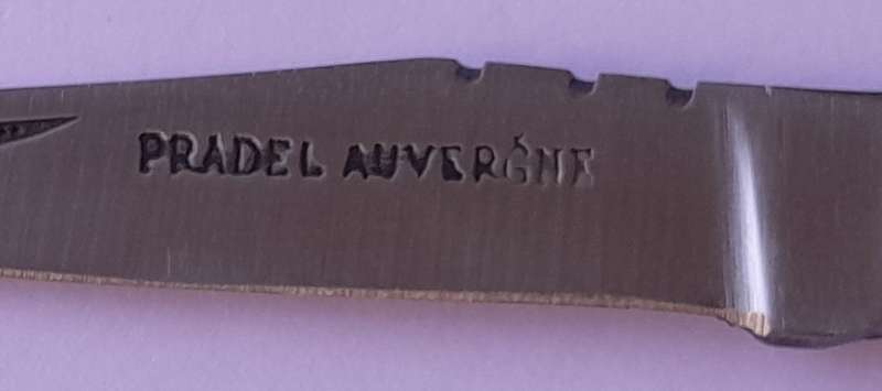 "Reserved" Vintage `Pradel Auvergne` Folding Knife With Inlaid Handle.