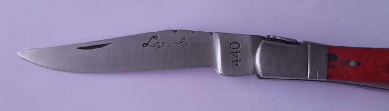 Vintage `Laguiole` Folding Knife With `440` Steel Blade And Two Tone Handle.