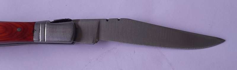 Vintage `Laguiole` Folding Knife With `440` Steel Blade And Two Tone Handle.