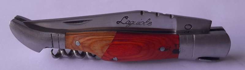 Vintage `Laguiole` Folding Knife With `440` Steel Blade And Two Tone Handle.