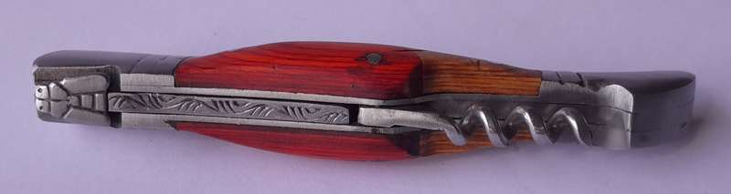 Vintage `Laguiole` Folding Knife With `440` Steel Blade And Two Tone Handle.