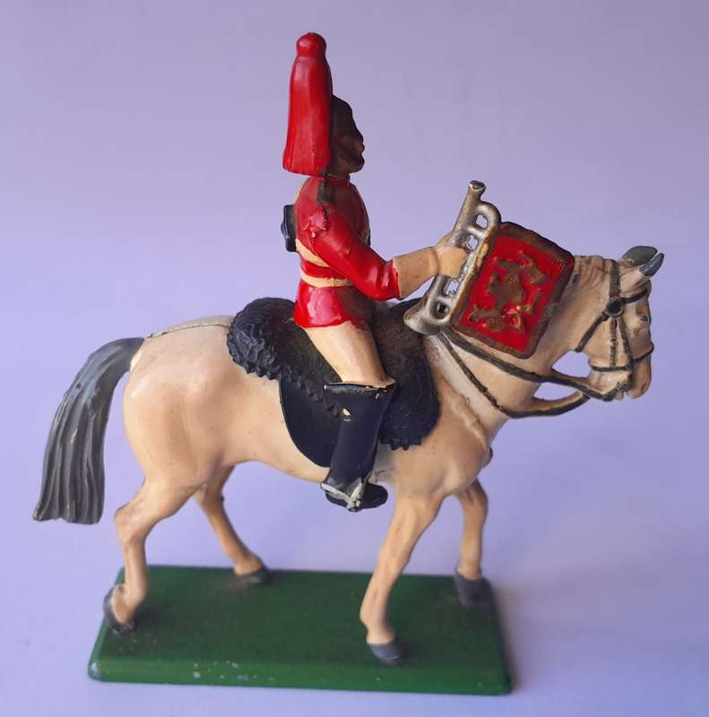 Pair `Britains` Cast Metal Mounted Soldiers. Circa 1988.