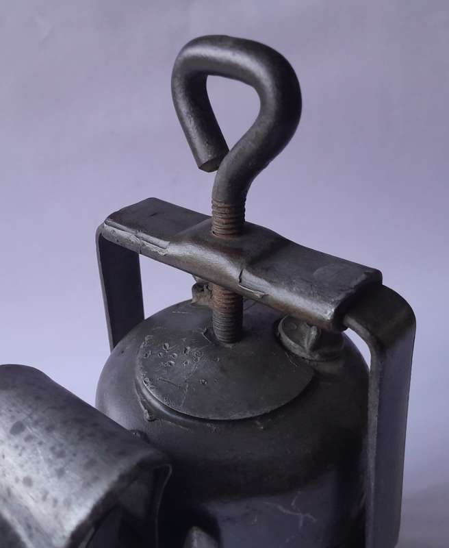 Vintage Carbide Railway Lamp.